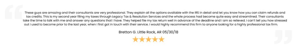 Client review 3 — testimonial graphic